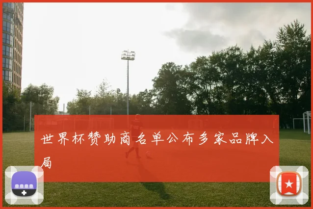 世界杯赞助商名单公布多家品牌入局
